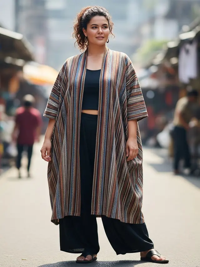 Model Baju Lurik Wanita Gemuk