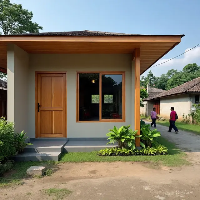 9 Desain Rumah Kampung Tapi Terlihat Seperti Rumah Rp 500 Juta,
