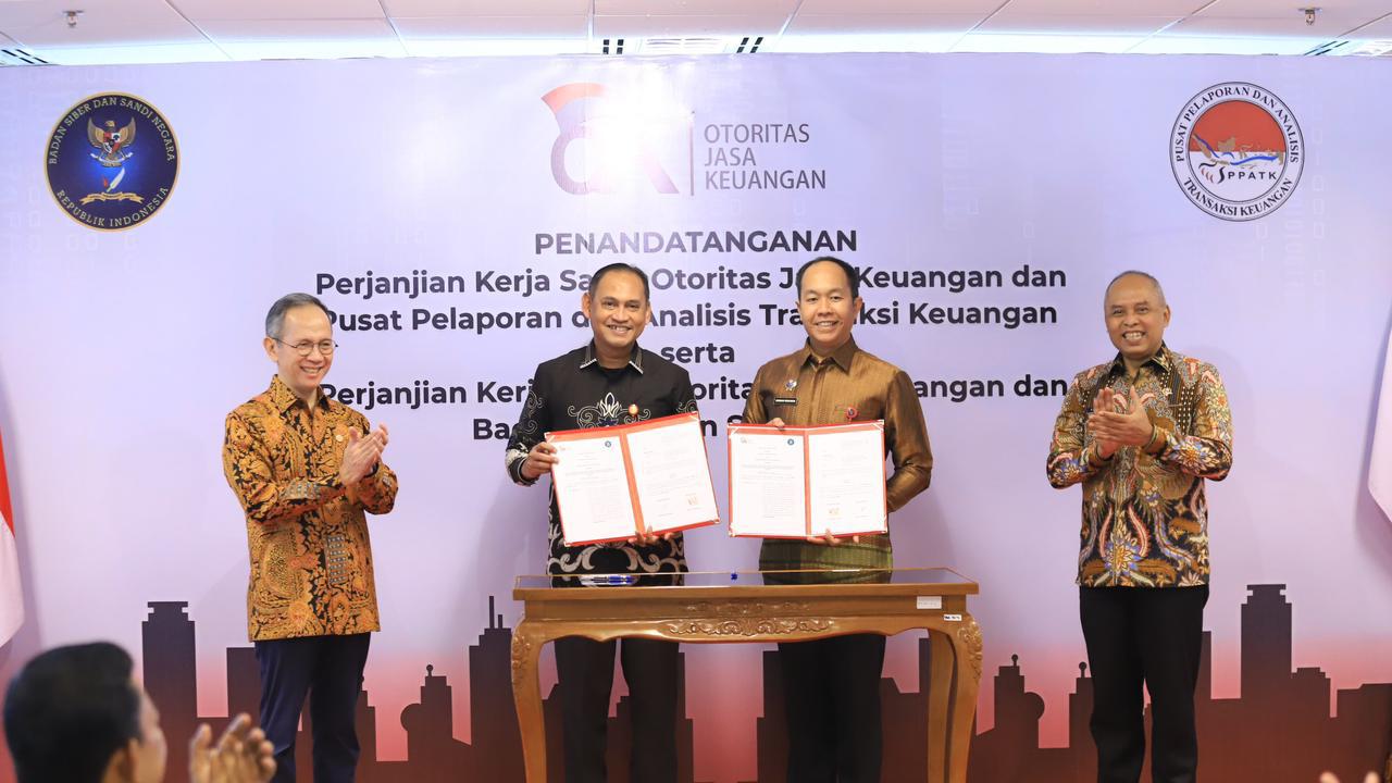 OJK Gandeng PPATK dan BSSN Sepakati Sinergi Penguatan Integritas hingga Keamanan Sektor Jasa Keuangan