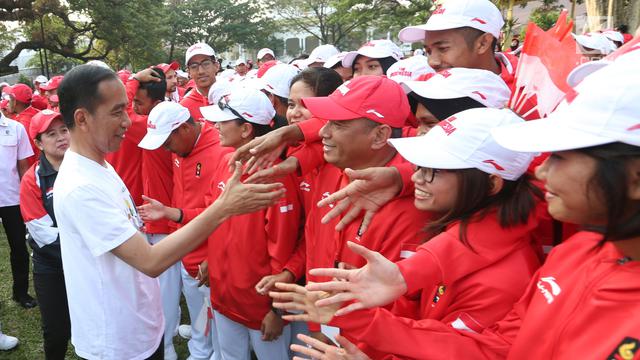 Jokowi Lepas Kontingen Indonesia untuk Asian Games 2018
