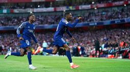 The Gunners dikejutkan dengan gol cepat Ousmane Dembele pada menit keempat jalannya pertandingan babak pertama. (Adam Davy/PA via AP)