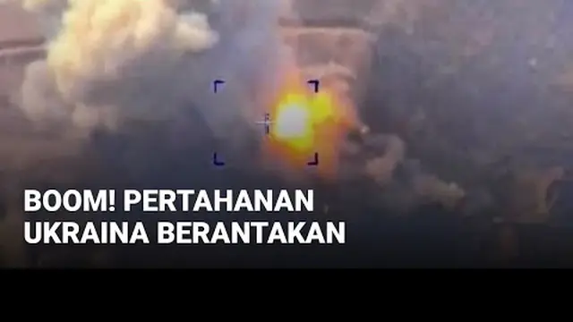 Kementerian Pertahanan Rusia kembali merilis sebuah video yang diklaim sebagai serangan terhadap sistem pertahanan Ukraina. Dalam video tersebut, tampak hantaman bom membuat target ledakan hancur seketika.