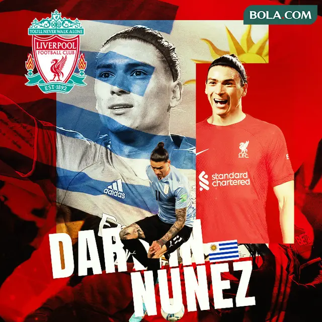 Ilustrasi - Darwin Nunez Liverpool