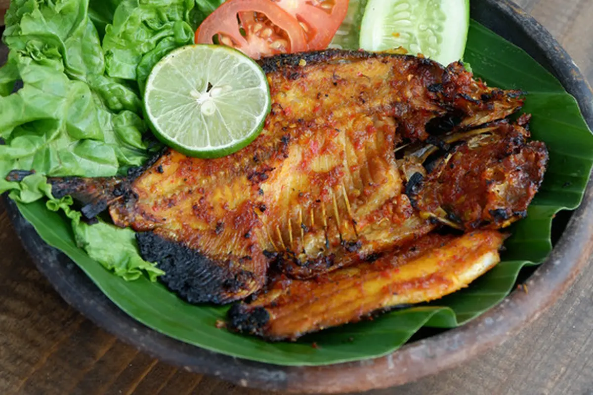 ikan laut bakar