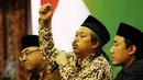 Wakil Sekretaris Jenderal PBNU Imam Pituduh (tengah) saat berdialog dengan Takmir masjid di Jakarta, Jumat (31/3). Dalam dialog terebut mebahas menolak politisasi masjid dan melawan radikalisme agama. (Liputan6.com/Angga Yuniar)