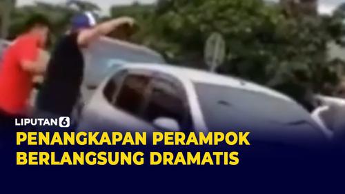 VIDEO: Berlangsung Dramatis! Aksi Penangkapan Perampok di Jalan Raya | Liputan6