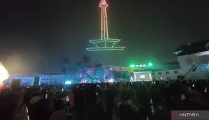 Jakarta Light Festival di Kota Tua Diserbu 25 Ribu Pengunjung