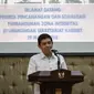 Menpan RB, Yuddy Crisnandi memberikan sambutan saat acara pencanangan pembangunan zona integritas, Jakarta (29/3). Dengan pembangunan zona integritas, maka pelaksanaan kegiatan Kementerian akan dilakukan secara lebih terbuka. (Liputan6.com/Faizal Fanani)