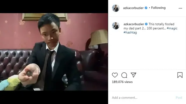 Azka Corbuzier, putra Deddy Corbuzier (Foto: Instagram/@azkacorbuzier)