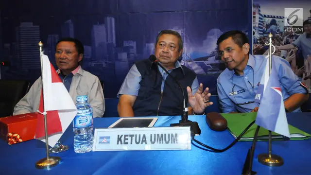 FOTO: SBY Pimpin Langsung Rapat Darurat Partai Demokrat