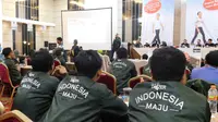 Relawan pasangan nomor urut 01 Joko Widodo-Ma'ruf Amin mengklaim telah memikat hati massa mengambang (swing voters) di Jawa Barat. (Liputan.com/Achmad Sudarno)