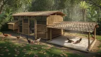 8 Desain Kandang Ayam dengan Area Bermain Pasir, Nikmati Beragam Manfaatnya