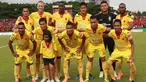 Skuat Sriwijaya FC berfoto bersama jelang pertandingan melawan tuan rumah PSM Makassar. (Liga Indonesia)