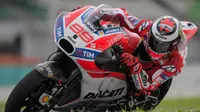 Pebalap Ducati, Jorge Lorenzo, menatap percaya diri MotoGP Austin akan menjadi awal kesuksesannya musim ini. (AFP/Mohd Rasfan)