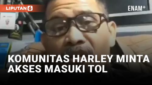 VIDEO: Komunitas Pengguna Moge Harley-Davidson Minta Akses Masuki Tol ke Jokowi