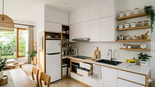 Model Dapur Terbuka 2x2 yang Tetap Lega Meski di Pojok Rumah