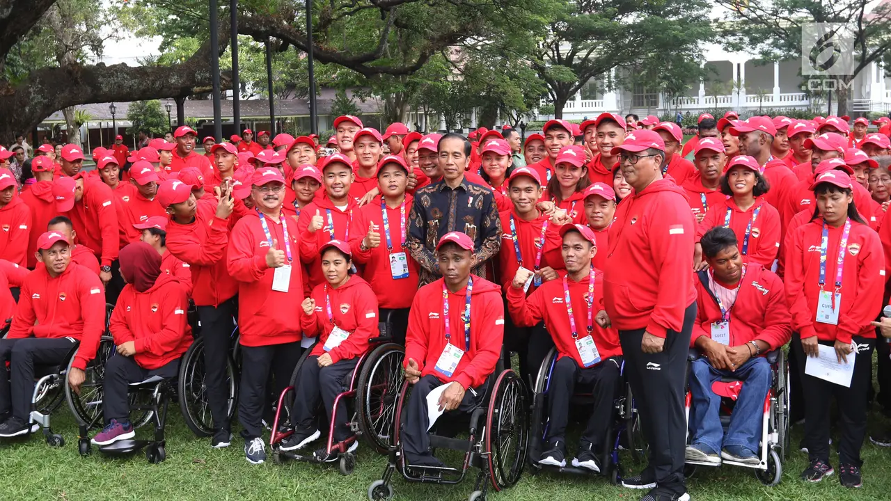Jokowi Lepas Atlet Asian Para Games 2018 di Istana
