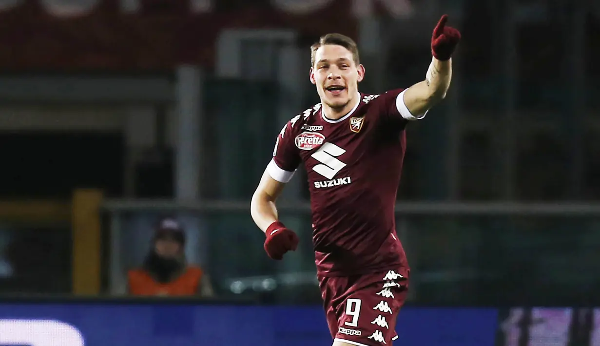 2. Andrea Belotti (Torino) -25 Gol. (AFP/Marco Bertorello)