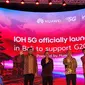 Ki-Kan : President Director &amp; CEO of Indosat Ooredoo Hutchison, Vikram Sinha, Wakil Gubernur Bali, Tjokorda Oka Artha Ardana Sukawati, Sekretaris Dirjen PPI Kemkominfo Wayan Toni Supriyanto, CEO Huawei Indonesia Jacky Chen.