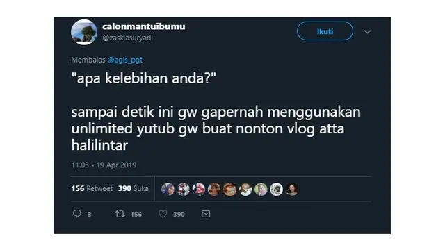 Jawaban Netizen Saat Ditanya ‘Apa Kelebihan Anda’