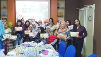 Komunitas Ruang Mama program #MamaBisa diresmikan di Surabaya, Selasa (10/3/2020). (Liputan6.com/ Dian Kurniawan)