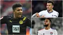 Bursa transfer musim panas telah berakhir, Jadon Sancho salah satu pemain yang gagal hengkang dari Dortmund meski dikabarkan selangkah lagi bakal bergabung dengan Manchester Unite. Berikut Jadon Sancho dan 5 bintang yang gagal hengkang di bursa transfer musim ini. (kolase foto AFP)