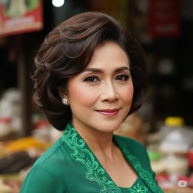 Model Rambut Wanita Paruh Baya agar Terlihat Elegan. Foto: Gemini