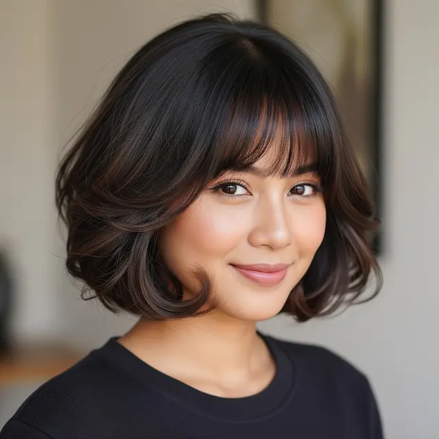 Model Rambut Pendek Wanita ala Jepang (Image by Gemini AI)