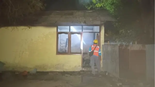 Rumah doa yang terbakar (Liputan6.com/Ola Keda)