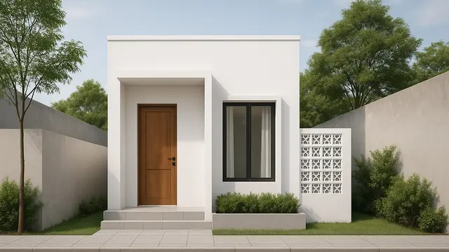 7 Gambar Rumah Sederhana 6x12 Atap Datar, Desain Modern dan Hemat Lahan