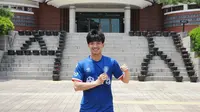Klub K-League 3, Cheongju FC, resmi memperkenalkan Muhammad Iqbal sebagai rekrutan anyar musim 2021/2022. (Instagram/@cheongjufc)