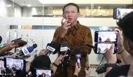Diketahui, Ahok pada hari ini Kamis (13/3/2025) diperiksa bersama beberapa saksi lainnya selama hampir 10 jam di Gedung Kejagung. (merdeka.com/Arie Basuki)