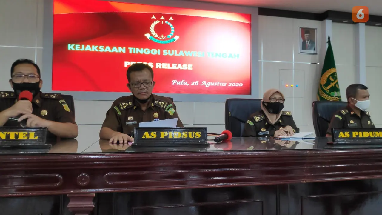 konferensi pers kejati sulteng