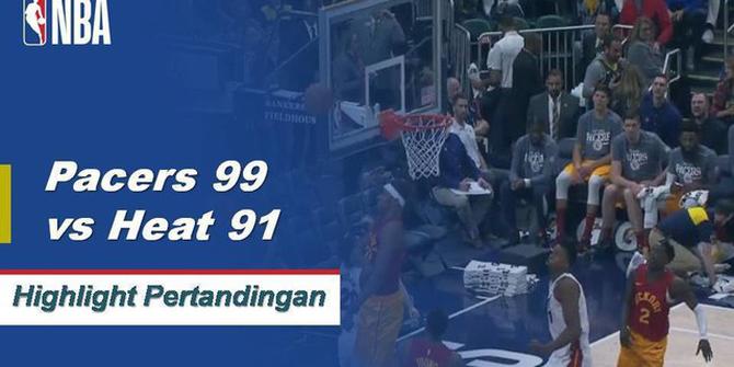 Cuplikan Pertandingan NBA : Pacers 99 vs Heat 91