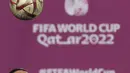 Penyerang Maroko, Anass Zaroury menyundul bola saat sesi latihan latihan jelang menghadapi Prancsi di babak semifinal Piala Dunia 2022 di Stadion Al Duhail SC di Doha pada 13 Desember 2022. Maroko akan bertanding melawan Prancis dalam pertandingan semifinal Piala Dunia 2022 di Stadion Al Bayt, Al Khor, Kamis (15/12/2022) pukul 02.00 WIB. (AFP/Karim Jaafar)