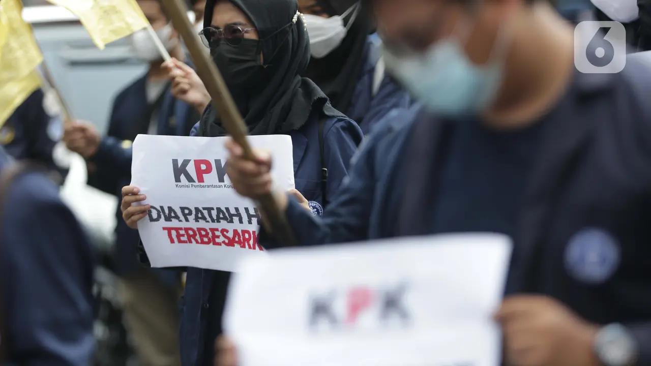 FOTO: Mahasiswa Tolak Tes Wawasan Kebangsaan dan Pelantikan Pegawai KPK jadi ASN