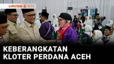 Kepala BP Haji melepas keberangkatan jemaah kloter pertama Provinsi Aceh, total ada 393 jemaah calon haji yang diberangkatkan.
