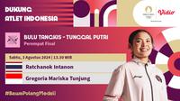 Link Live Streaming Paris 2024: Gregoria Mariska Vs Ratchanok Intanon di Vidio. (Sumber: dok. Vidio.com)