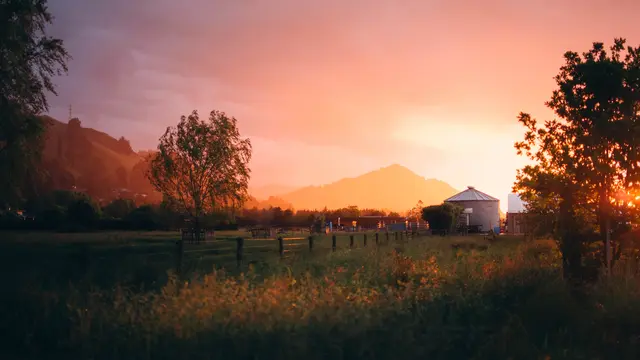 Matahari terbit di New Zealand