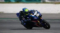 Pembalap Yamaha Racing Indonesia, Andy Muhammad Fadli. (Bola.com/Yamaha Racing Indonesia)