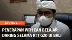 Pemerintah Kota Denpasar menerapkan 100 persen Work From Home untuk instansi pemerintahan, serta belajar daring untuk sekolah di Denpasar Selatan selama 6 hari. Pemberlakuan ini untuk memperlancar arus lalu lintas saat berlangsungnya KTT G20.