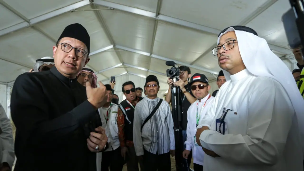 Menteri Agama (Menag) Lukman Hakim Saifuddin di Arafah. Bahauddin/MCH