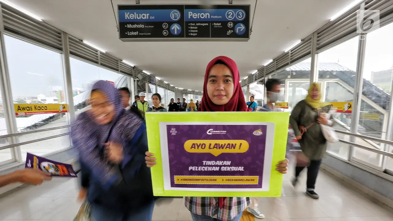 Aksi Simpatik Cegah Pelecehan Seksual di Transportasi Umum