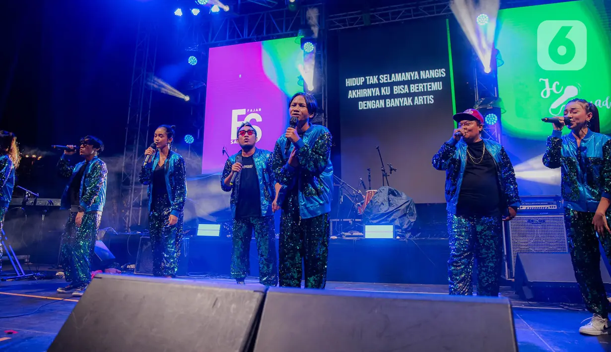 Acara ini akan dilaksanakan secara Hybrid di mana penonton dapat menyaksikan secara langsung di Area Pulau Satu Senayan Park Jakarta dan juga dapat disaksikan secara live streaming melalui Vidio.com. (Liputan6.com/Faizal Fanani)