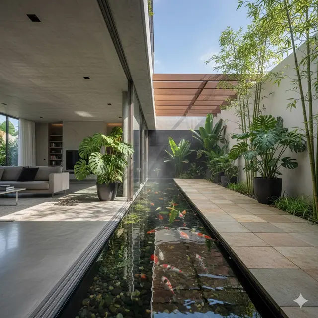 Kolam Ikan Minimalis Indoor-Outdoor