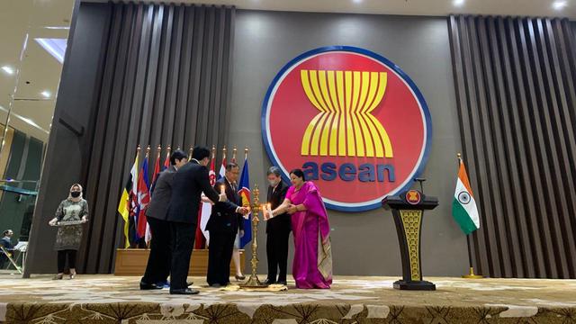 Peluncuran kerja sama pendidikan antara ASEAN dan India. (Liputan6/Benedikta Miranti)