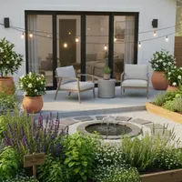 Desain Taman Belakang Rumah Minimalis (Gambar oleh Gemini AI)