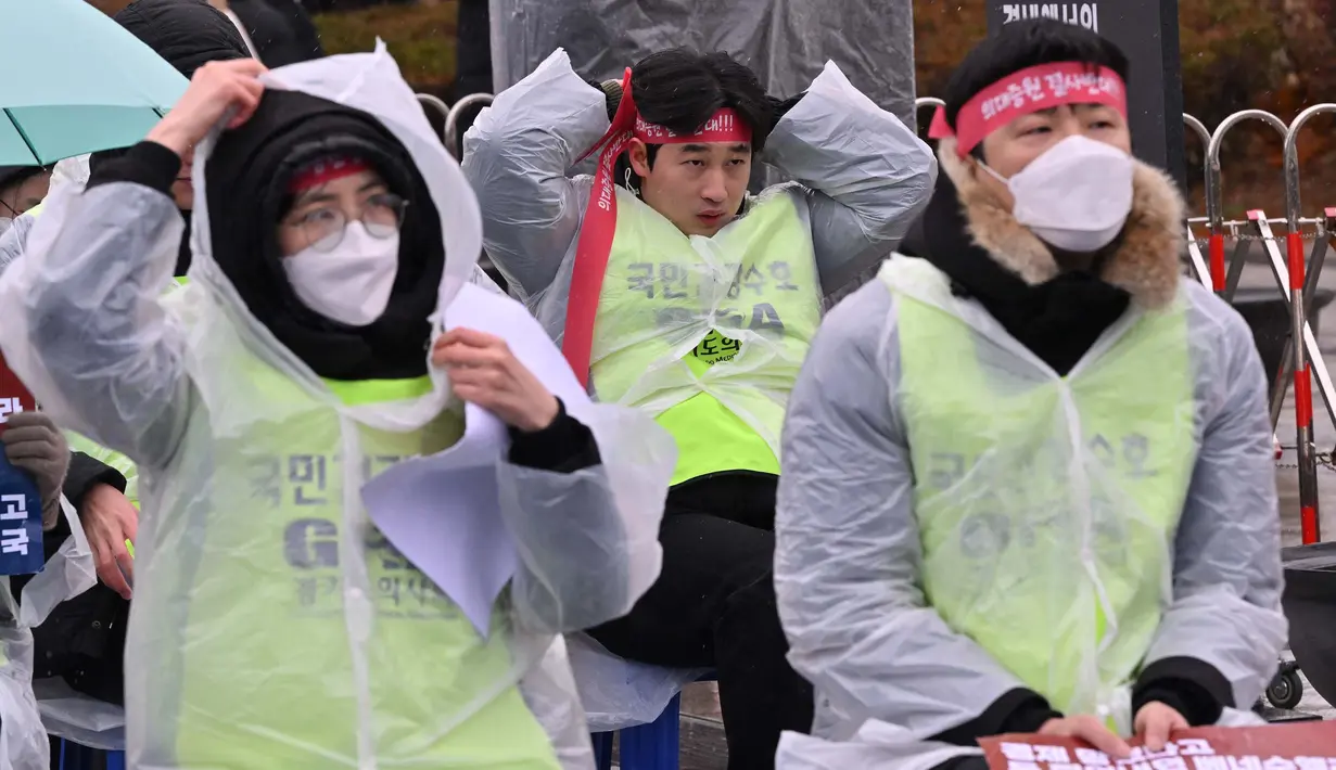 Pemerintah Korea Selatan berniat meningkatkan jumlah penerimaan mahasiswa baru di sekolah kedokteran. (Jung Yeon-je/AFP)