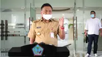 Gubernur Sulawesi Utara Olly Dondokambey Saat Pandemi Corona Covid-19. (Liputan6.com/Yoseph Ikanubun)