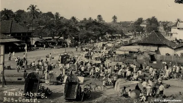 Sesak Pengunjung Jelang Lebaran, Ini 6 Potret Tanah Abang Tempo Dulu Tahun 1900-an
